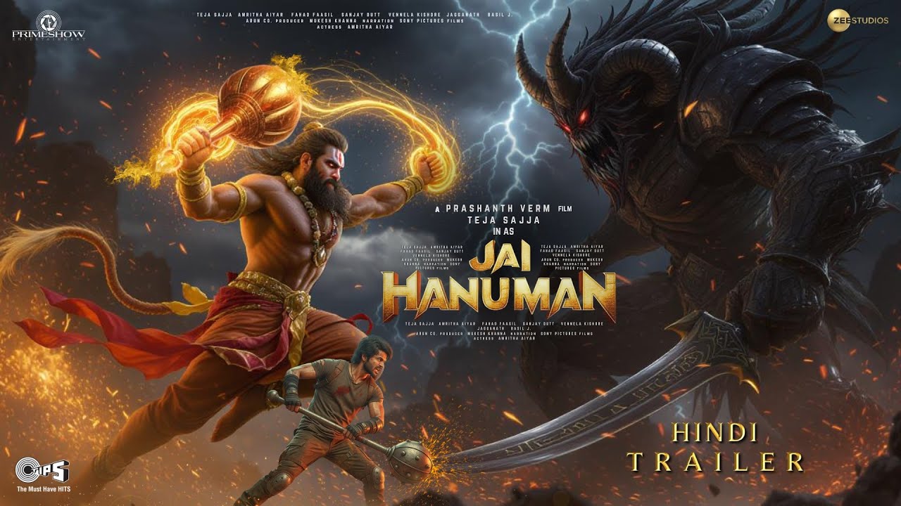 Jai Hanuman - Hindi Trailer | Rishab Shetty | Prasanth Varma | Teja Sajja | PVCU | New Movies 2025