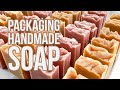 Packaging My Handmade Soap | Removing Soda Ash, Beveling, Shining, Packaging & Labeling