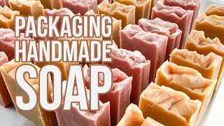 Packaging My Handmade Soap | Removing Soda Ash, Beveling, Shining, Packaging & Labeling