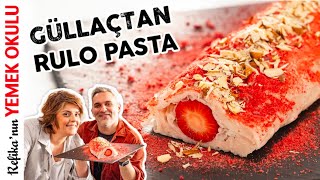 Güllaç'ın En Lezzetli Hali: Çilekli Rulo Pasta | Bayrama En Hızlı Tatlı Tarifi