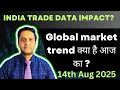 India trade data impact on market|Nifty analysis|sensex|banknifty|US market news|Globalmarket news