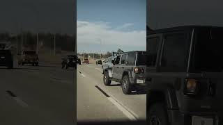 Jeep Crash Caught On Tesla Camera
