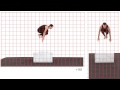 Jump vault athletic male grid overlay  animation reference body mechanics