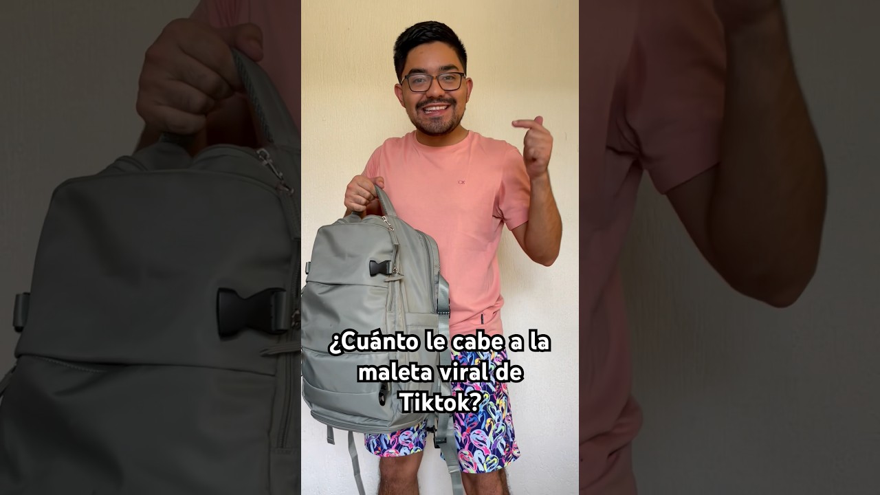 Esto le cabe a la Mochila Viral de Tiktok y  #compraa #  #mochiladetiktok #mochilaviral 