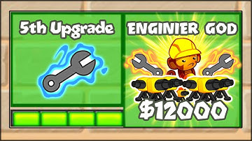 5TH TIER UPGRADES MOD - THE ENGINEER GOD!! | Bloons TD Battles Hack/Mod (BTD Battles)