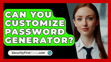 Can You Customize Password Generator? - SecurityFirstCorp.com
