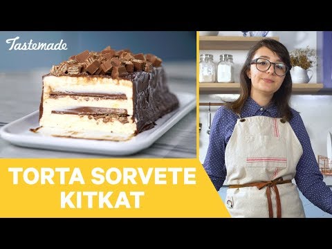 TORTA DE SORVETE KITKAT | Receitas Comentadas pela Fê