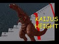 Roblox: Kaiju Universe - Video 5 (Altura de los kaijus) - Parky