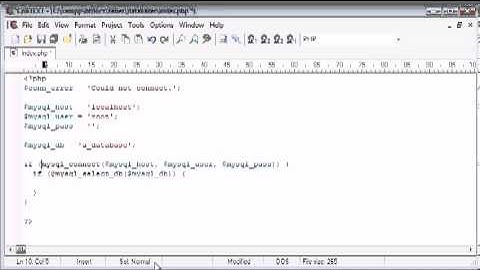 Beginner PHP Tutorial  114 - Connecting to a Server and Database Part 2