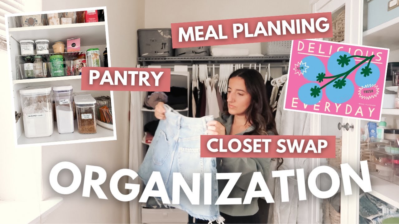 FALL ORGANIZING updating my pantry & wardrobe, meal planning
