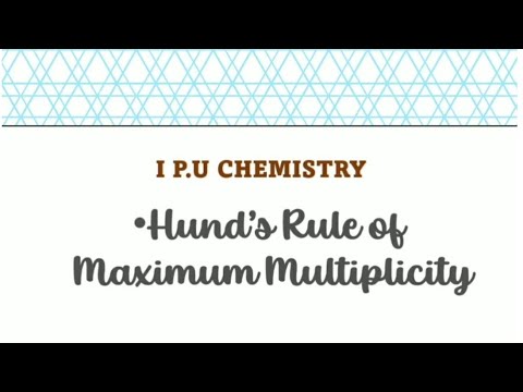 Hund’s Rule of Maximum Multiplicity - YouTube