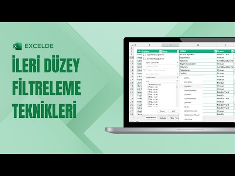 Video: Excel'de haftaları nasıl filtreleyebilirim?