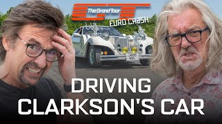 Hammond and May Take Clarkson&#39;s Eurocrash Car Around The Eboladrome | The Grand Tour | DRIVETRIBE