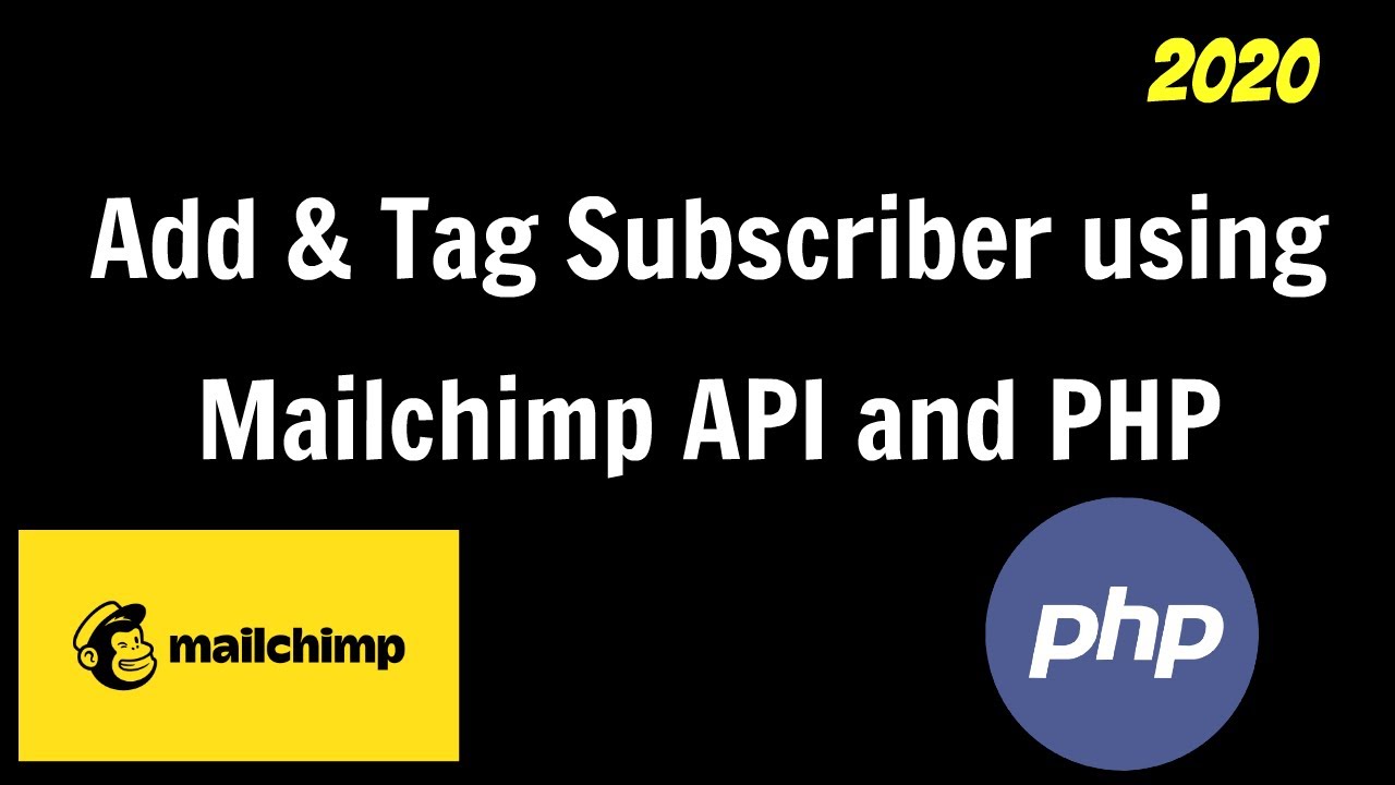Using Php And Mailchimp Api To Subscribe And Tag Member