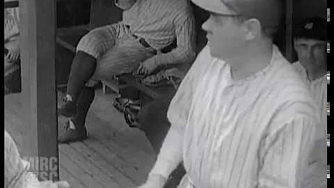 Rare footage of Babe Ruth and Lou Gehrig uncovered...