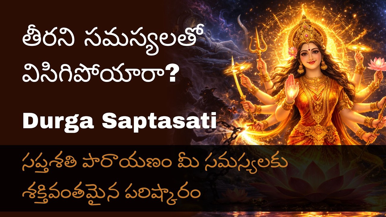 తీరని సమస్యలతో విసిగిపోయారా? సప్తశతి పారాయణం మీ సమస్యలకు శక్తివంతమైన పరిష్కారం