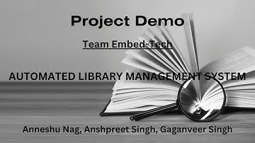 Automated Library Management System Prototype - V1 Presentation!