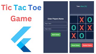 How To Make Tic Tac Toe Game In Flutter Step By Step Tutorial screenshot 1