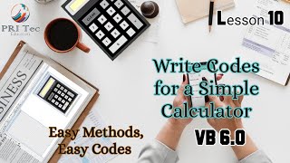 Details How to write ✍ Codes for a Simple Calculator in VB 6.0 | PRI Tec Education | by Priya Update