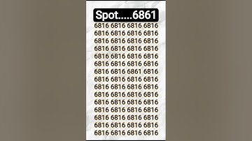 How fast did you track to Find 6861 #brainchallenge #iqtes #brainteaser #easybrain #brainbox
