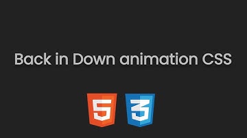 Анимация падающего вниз текста используя HTML & CSS шаг за шагом || Back in down animation CSS