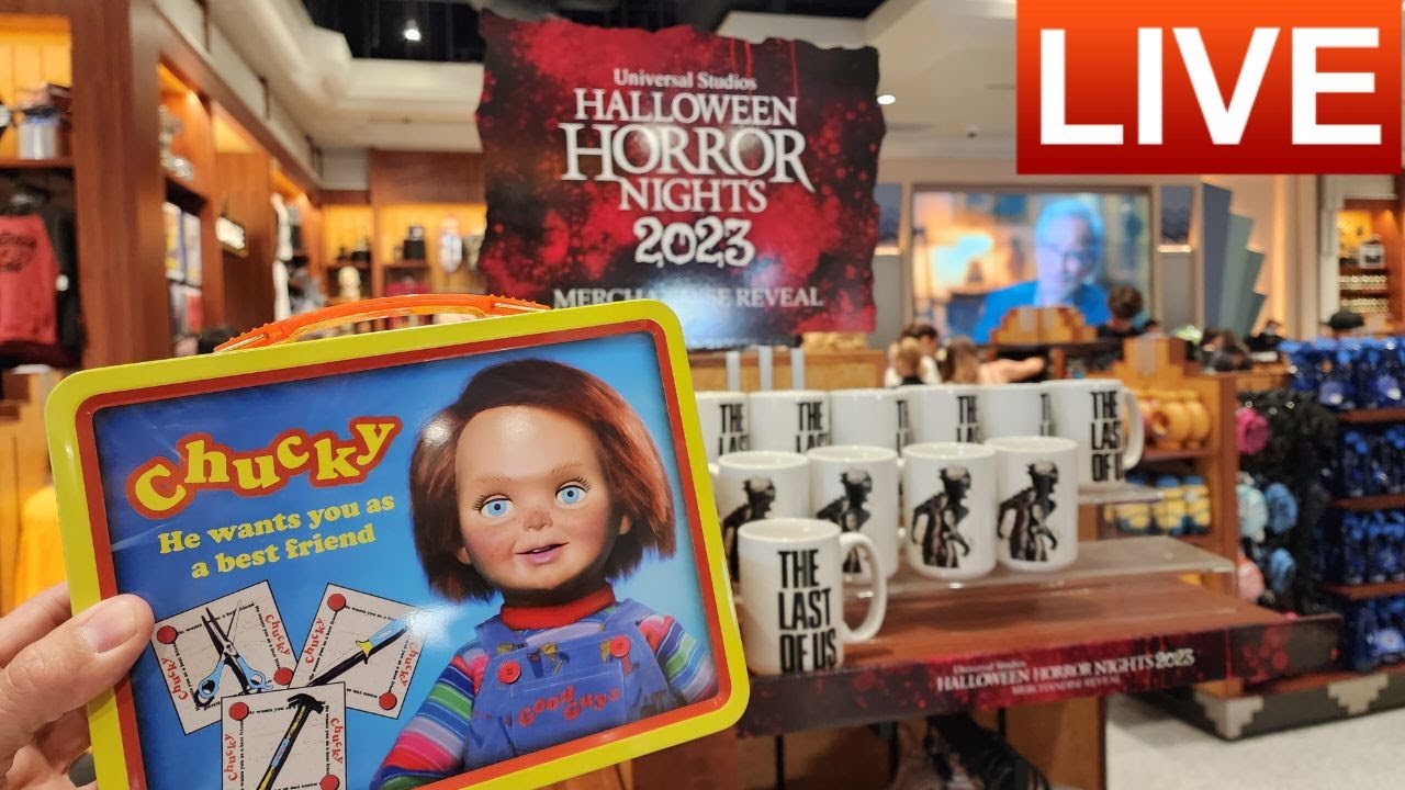 🔴LIVE Halloween Horror NIGHTS 2023 Merchandise Reveal! | Universal ...