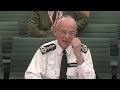 Metropolitan Police Commissioner Sir Mark Rowley questioned by MPs on the Home Affairs Committee