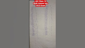 Jac class 10 math answer key 2023 || math answer key 2023 #youtubeshorts #shorts