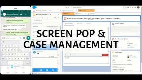 Handle WhatsApp chat in Salesforce.com
