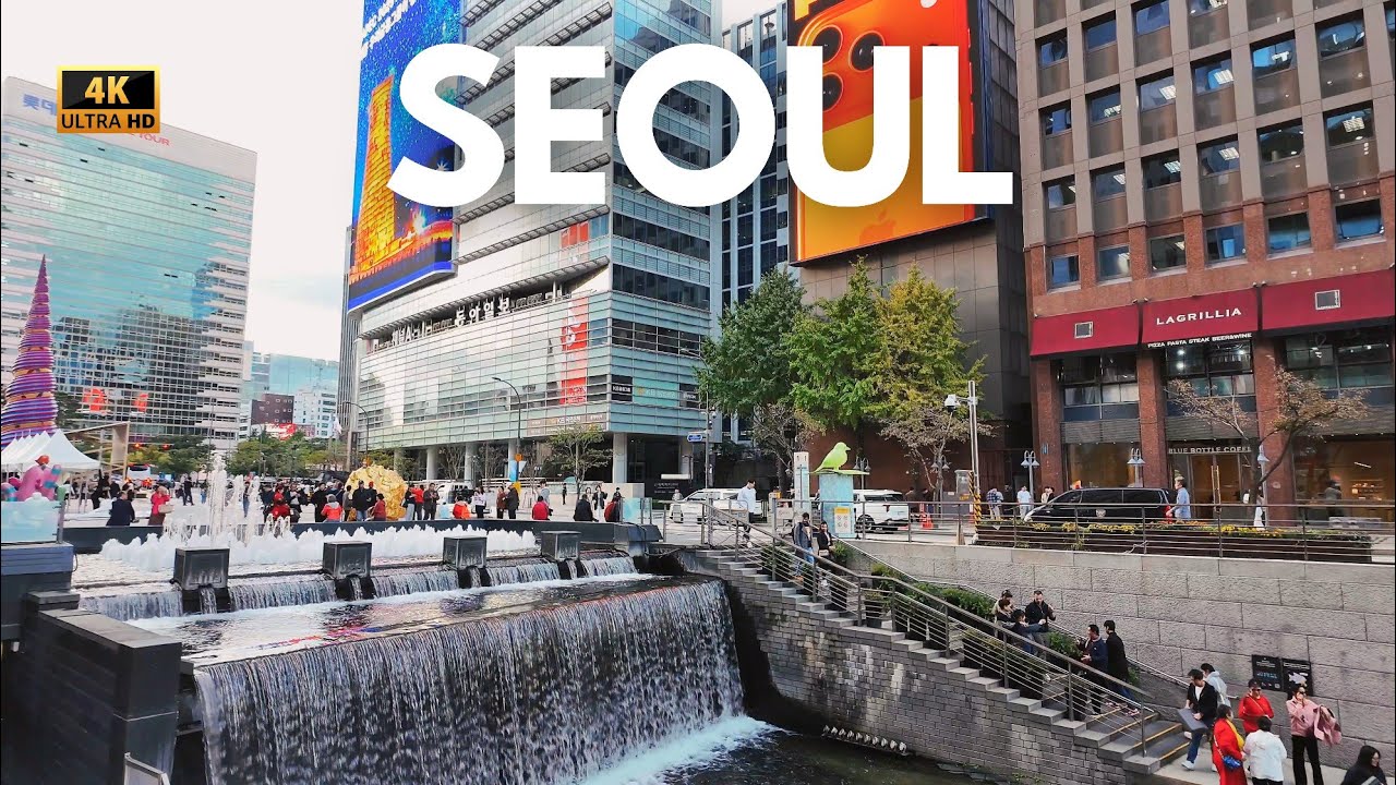 An Afternoon Walk in SEOUL Korea 🇰🇷 Seoul Walking Tour