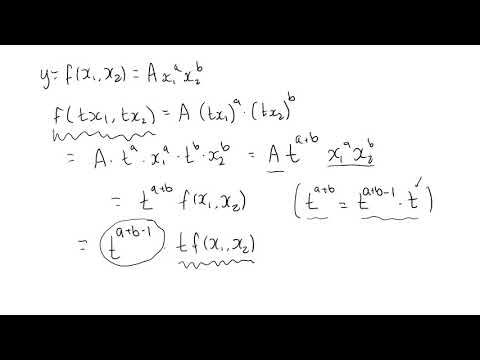 Wideo: Jak obliczyć zwroty na skalę za pomocą funkcji produkcji Cobb Douglas?