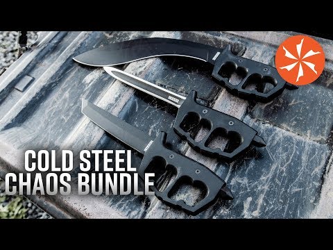 Cold Steel Chaos Series Bundle Now On Sale at KnifeCenter.com Featring the Tanto, Stiletto and Kukri - Cold Steel Chaos Series Bundle Now On Sale at KnifeCenter.com Featring the Tanto, Stiletto and Kukri