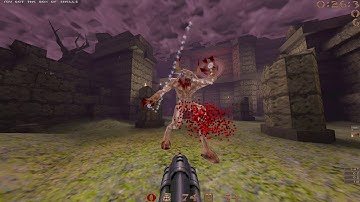 Quake - Nightmare run of ad_dm1 by Connor Fitzgerald in 0:50 (table filler)