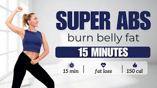 🔥Do This Everyday to LOSE BELLY FAT🔥15 MIN Standing Workout (Beginner Friendly) #standingabs