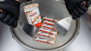 ASMR - ICE CREAM ROLLS - Kinder Bueno White