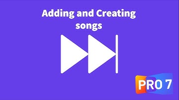 How to create or add a new song in propresenter 7