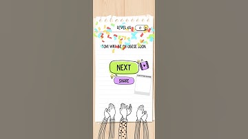 Brain Test Level 65 Answer | Our cat is still hungry