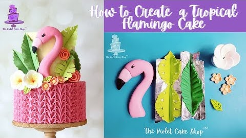 SHORT VERSION (4x): How to Create a Tropical Flamingo Cake by The Violet Cake Shop™
