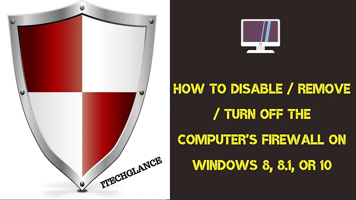 HOW TO DISABLE /REMOVE/TURN OFF THE COMPUTER'S FIREWALL ON WINDOWS 8, 8.1, OR 10
