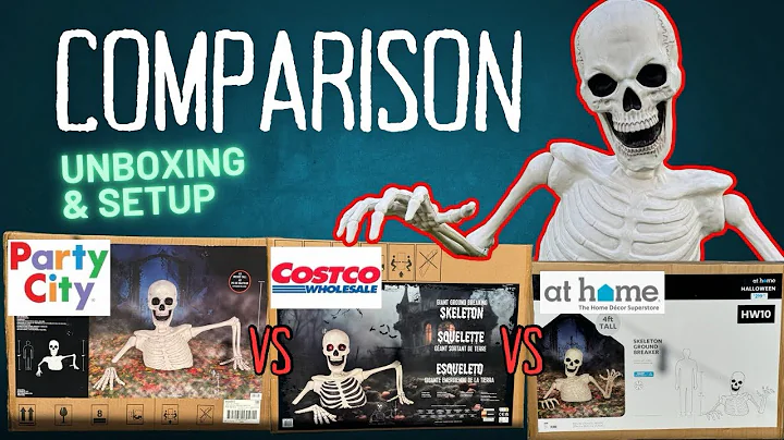 Comparing 3 Giant Groundbreaking Skeletons | Party City | Costco | At Home