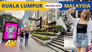 WALK in KUALA LUMPUR DOWNTOWN  Malaysia Travel 2023 4k