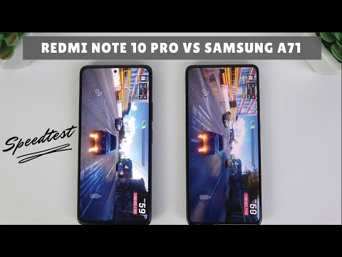 Redmi Note 10 Pro vs Samsung Galaxy A71 | Fingerprint Test, SpeedTest, Camera Comparison