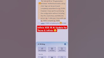 Infinix XOS 15 Ai Update for Tecno and infinix coming soon#infinix#infinixai#xos15update#tecnohios