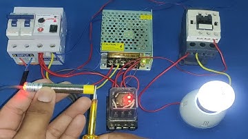 How to Operate Contactor with Sensor! Proximity Sensor Working and Connection