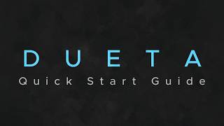 Dueta CONTROLLER Quick Start Guide