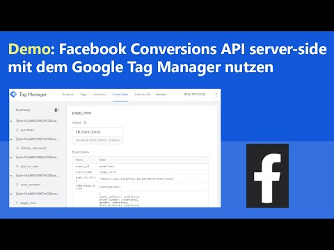 Demo: Facebook Conversions API mit dem Google Tag Manager nutzen