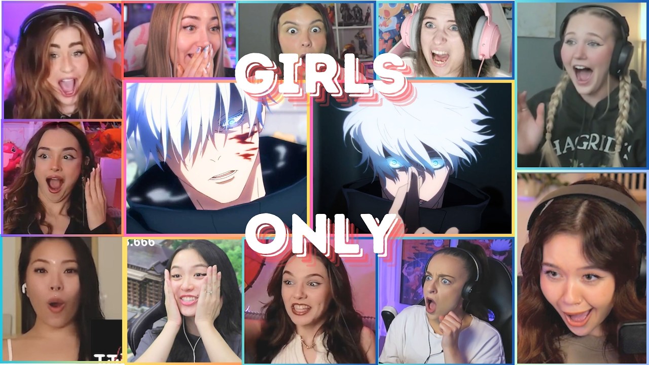 GIRLS REACT - JUJUTSU KAISEN SEASON 2 EPISODE 9 GIRLS REACTION MASHUP