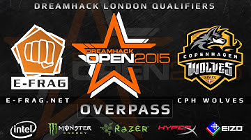 E-FRAG.NET vs. Cph Wolves - Map 5 - Overpass (Dreamhack London Qualifiers)