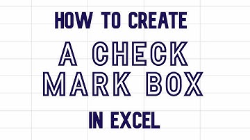 How to insert check mark box in Excel #Excel #checkmark #checkbox