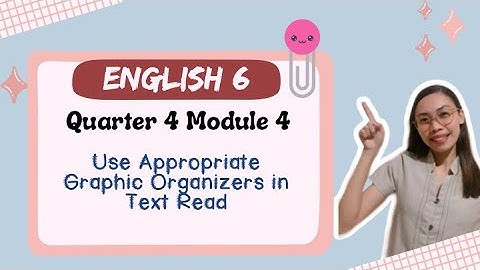 Use Appropriate Graphic Organizers in Text Read│English 6 Quarter 4 Module 4│Teacher Shie